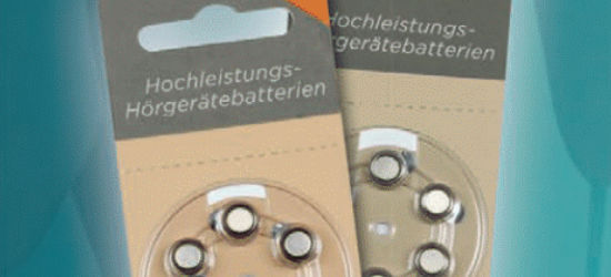 Hochleistungs Hörgeräte-Batterien
